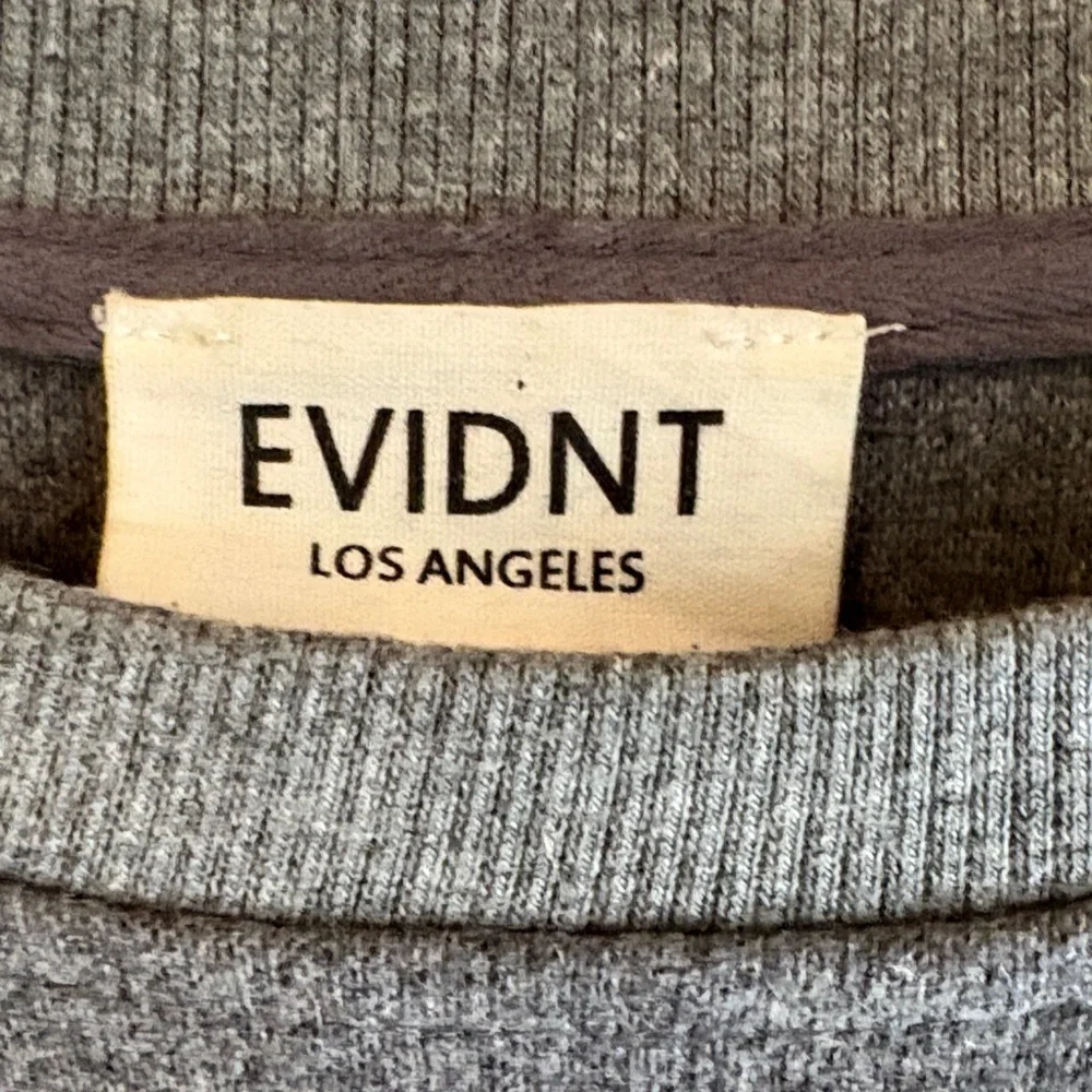 EVIDNT Los Angeles 3/4 Sleeve Grey Sweater size xs (wool, cotton, polyester) - Picture 2 of 6
